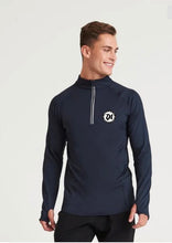 Long Sleeve Mens Gym 1|2 Zip Top