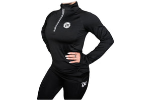 Long Sleeve 1|2 Zip Gym Top