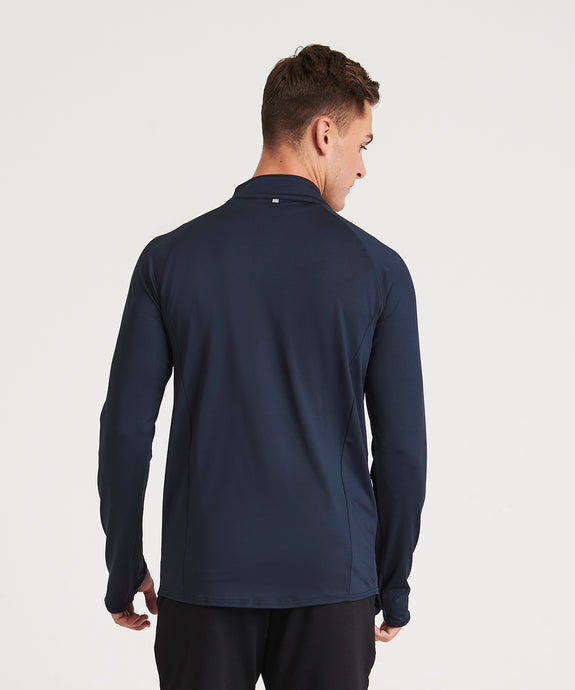 Long Sleeve Mens Gym 1|2 Zip Top